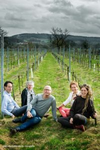Team Domein Holset | Groepsfoto in de wijngaard. 