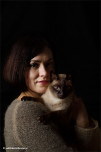 Serie 'Mens met geliefd huisdier' | Dubbelportret | Double portraits : 'People with beloved pets'.